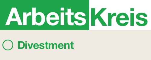 Bild zeigt Text: Arbeitskreis. Divestment.